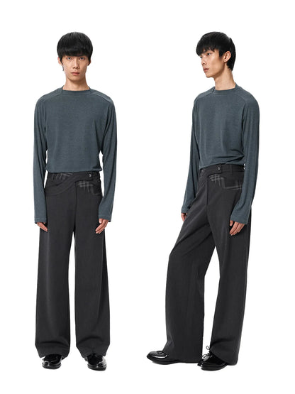 DARK FLORAL COMMUTER PANTS