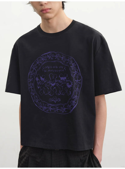 VINTAGE BUNNY PRINT TEE