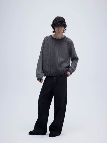 GRADIENT AGED KNIT SWEATER