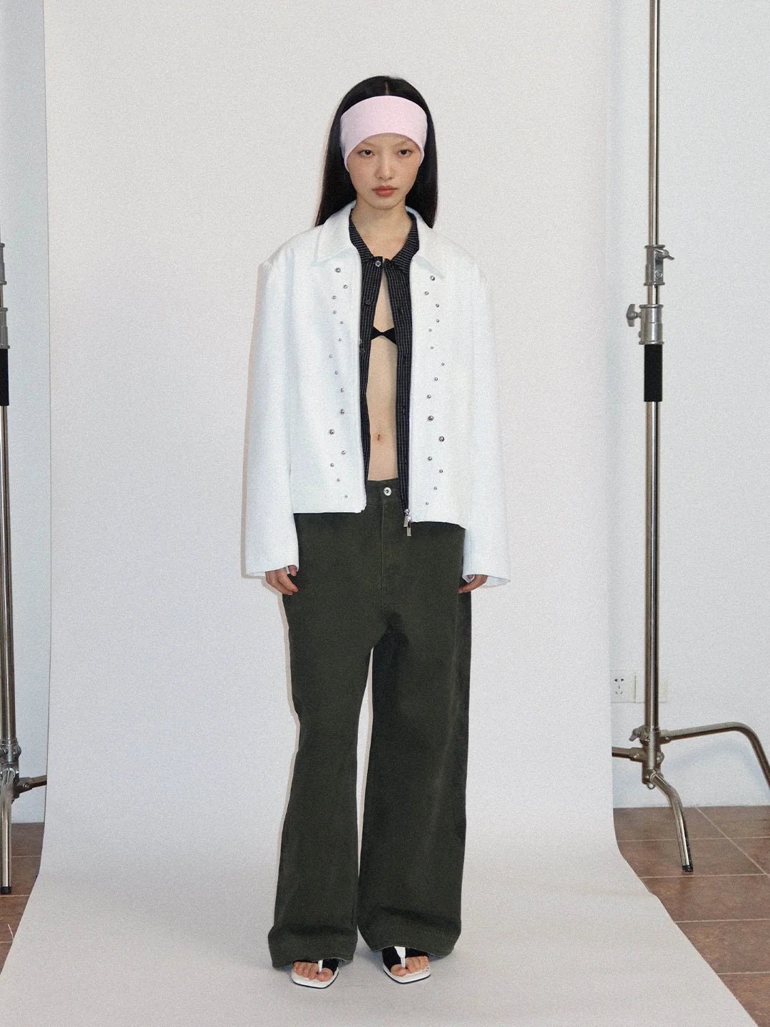 SNAP ZIPPERED JACKET