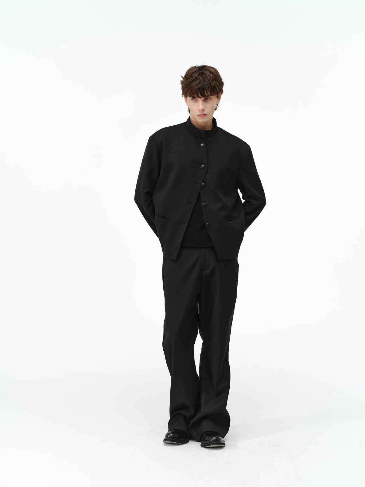 FLARED TWO-TONE DRESS PANTS
