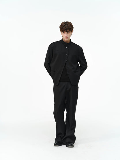 FLARED TWO-TONE DRESS PANTS