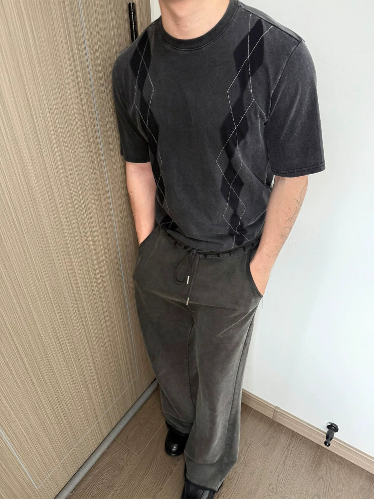 EMBROIDERED RIBBED TEE