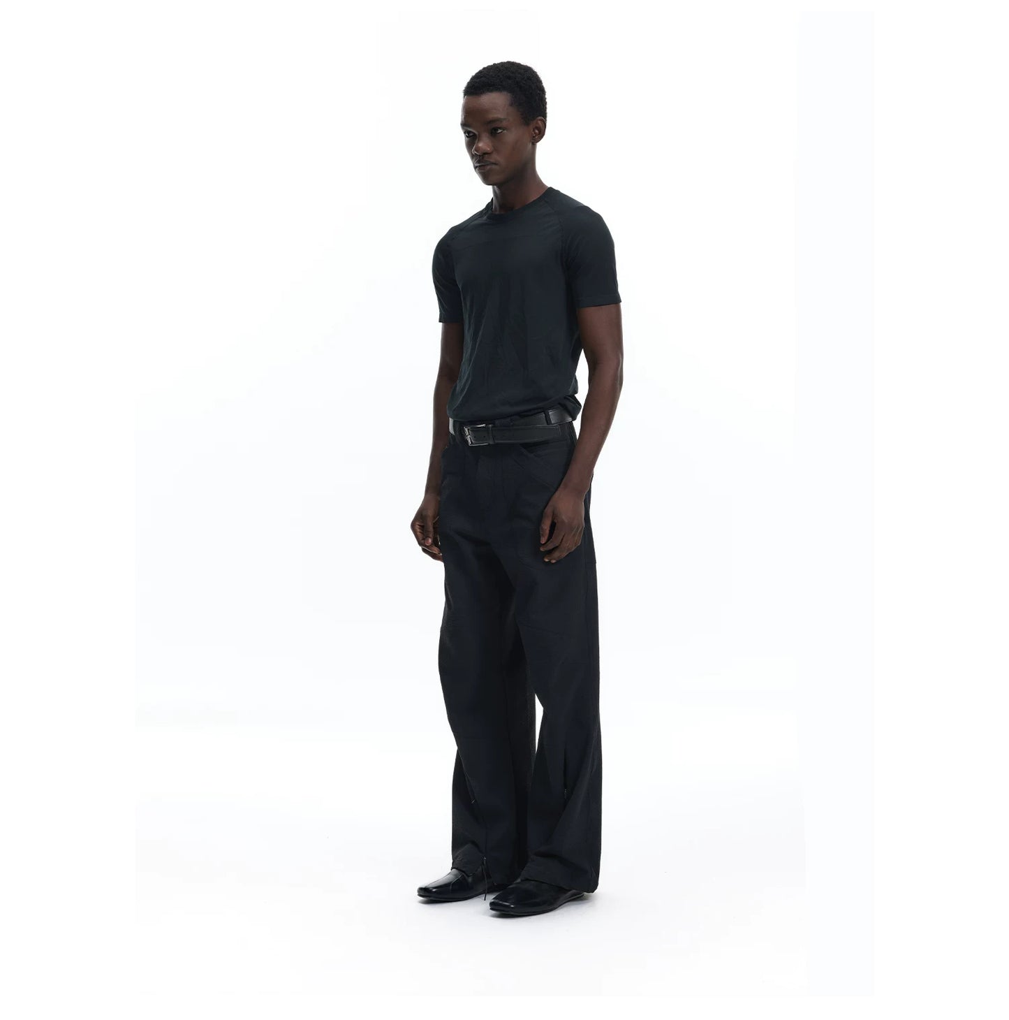 3D PATCHWORK RELAXED WORK PANTS