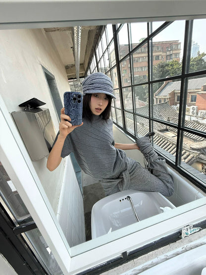 SCULPTED WOOL TEE