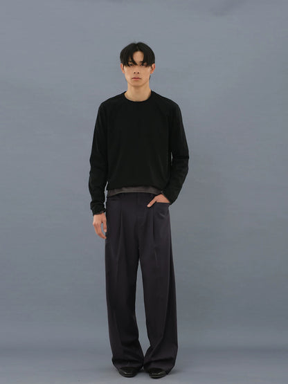 ROLLED  LONG SLEEVE T-SHIRT