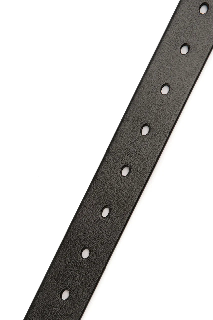 SILVER-PLATED LEATHER BELT