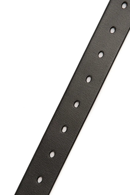SILVER-PLATED LEATHER BELT
