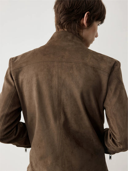 DECONSTRUCTED SUEDE JACKET