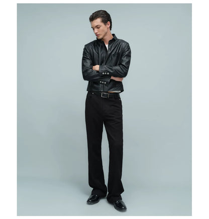QUILTED SHOULDER BIKER JACKET ブラック 15