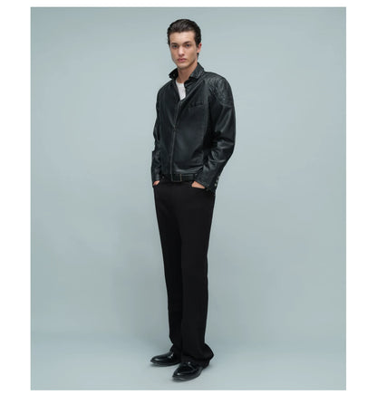 QUILTED SHOULDER BIKER JACKET ブラック 16