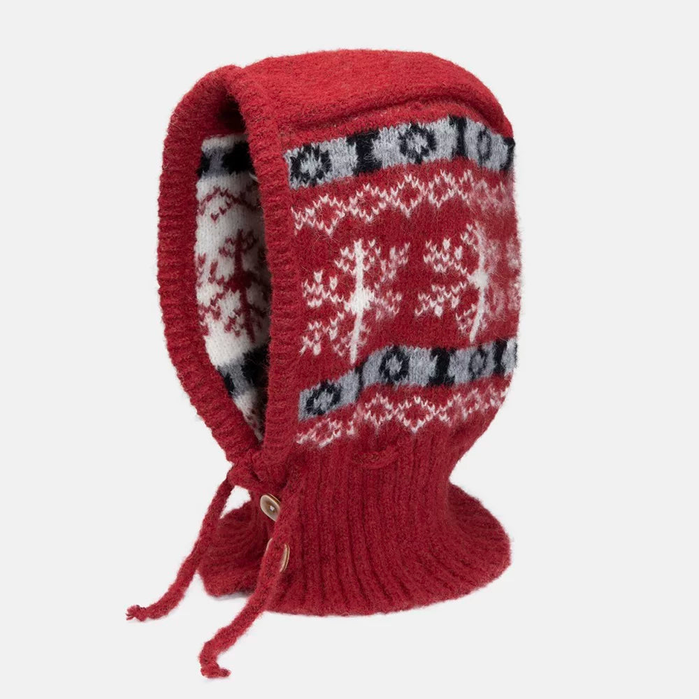FAIR ISLE BALACLAVA レッド