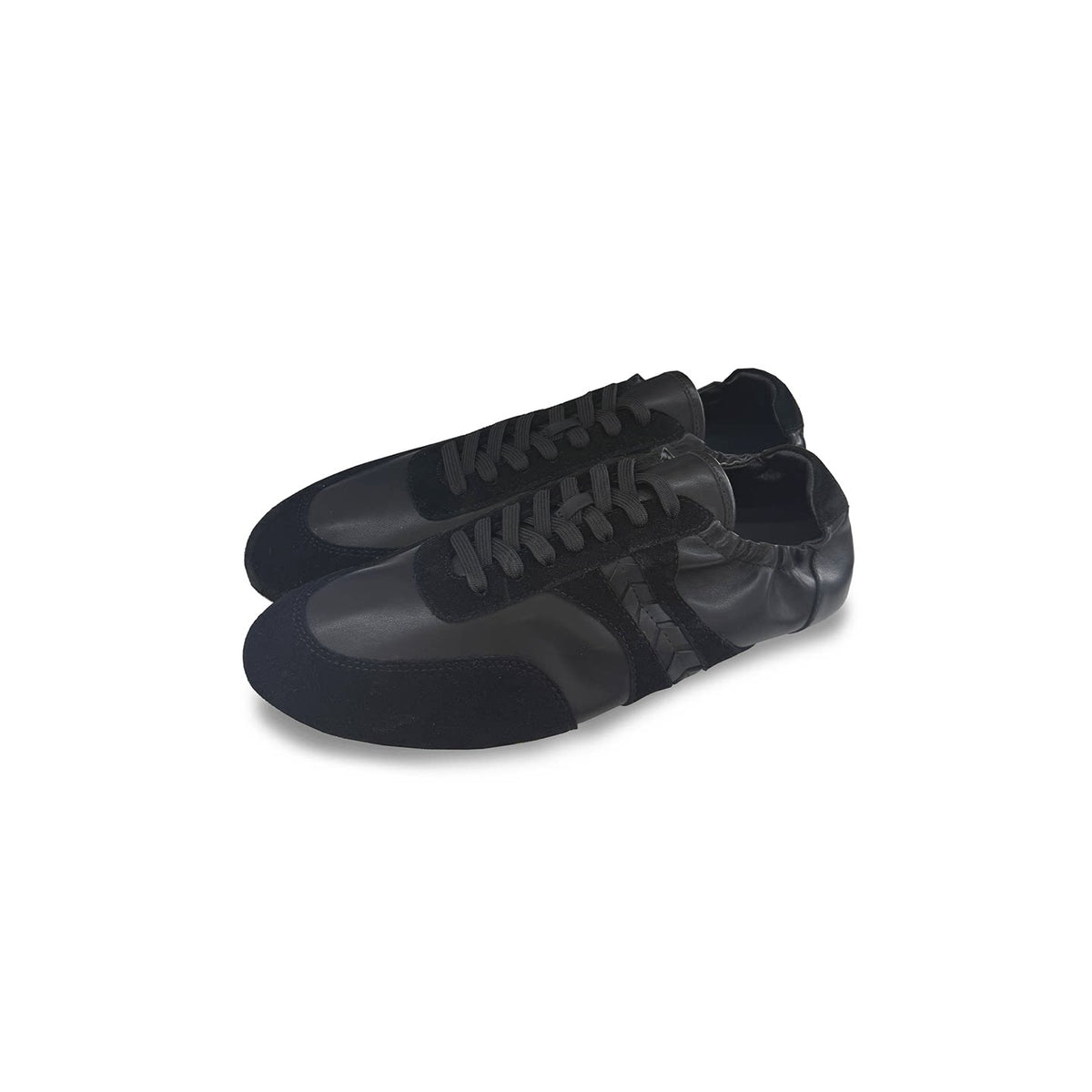 THIN-SOLE LEATHER TRAINER SHOES