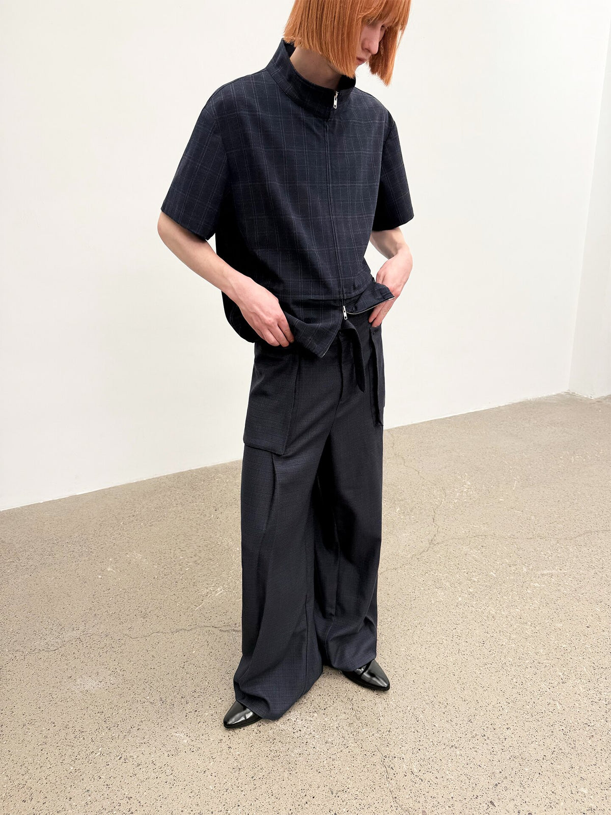 BELTED WIDE CARGO PANTS