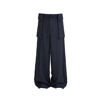 BELTED WIDE CARGO PANTS