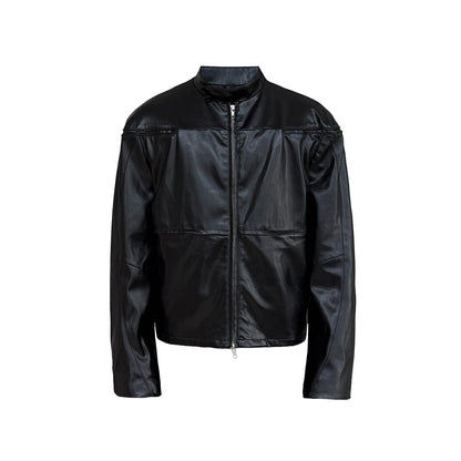 PERFORATED PU LEATHER JACKET
