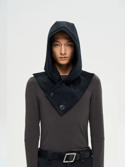WASHED BUTTON HOOD